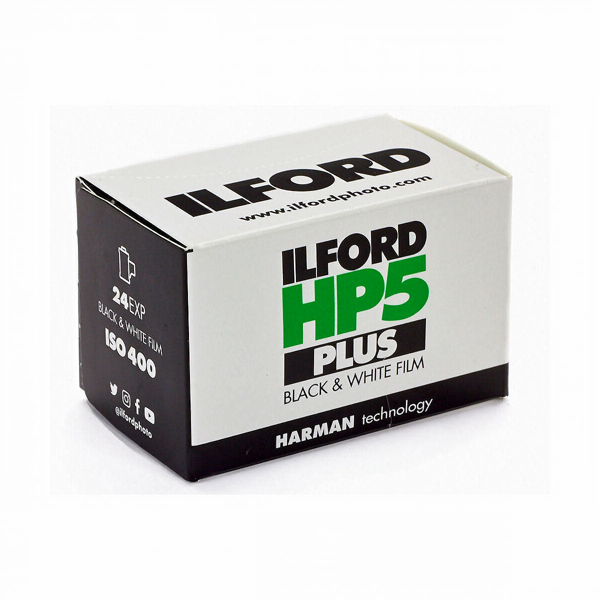 Ilford HP5 Plus Black and White Negative Film (35mm, 24 Exposures) - Single Roll