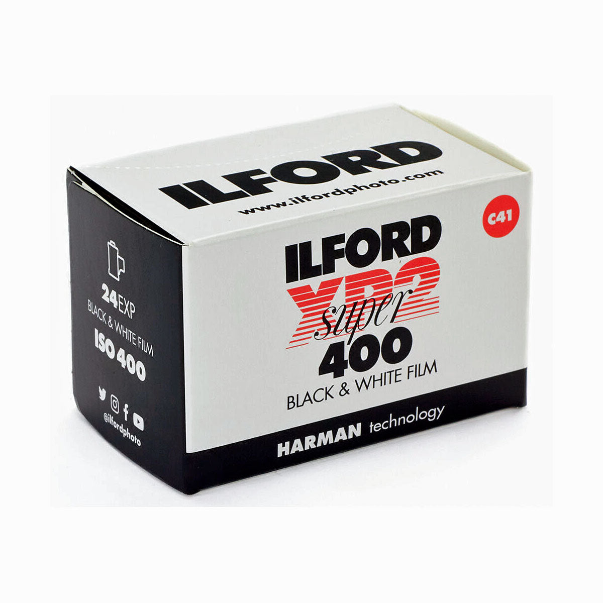 Ilford XP2 Super Black and White Negative Film (35mm, 24 Exposures) - Single Roll