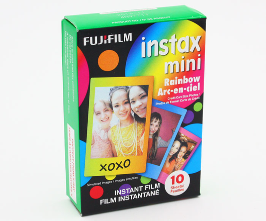 Fujifilm Instax Mini Rainbow Instant Color Film - 10 Sheets