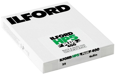 Ilford HP5 Plus Black and White Negative Film (4 x 5", 25 Sheets)