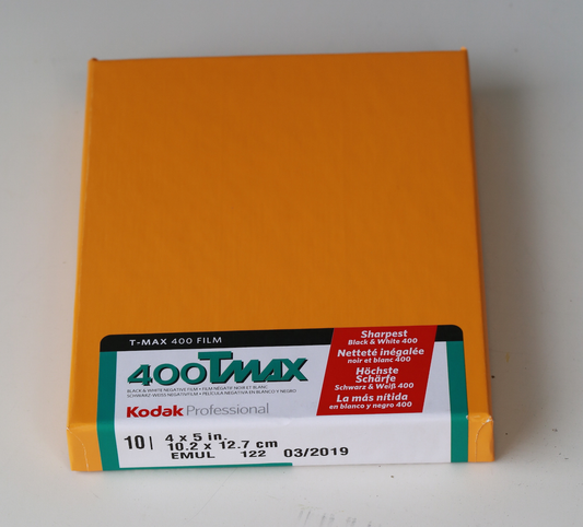 Kodak T-Max 400 TMY 4x5 Black and White Film (10 Sheets)